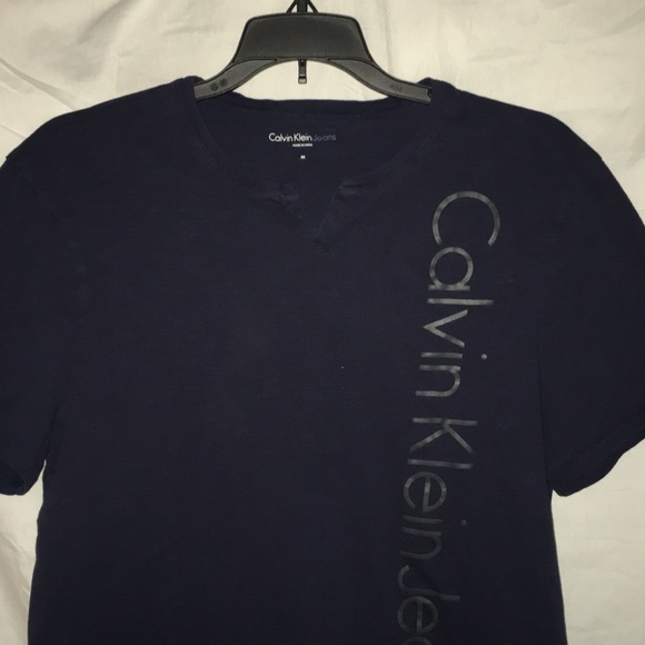 Navy Calvin Klein Jeans dress shirt - Picture 2 of 3